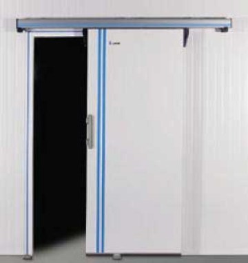 Light sliding door for coldroom