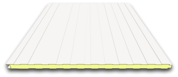 Sandwichplatte Wand - 40mm - RAL 9002