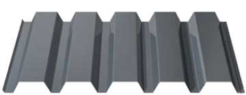 Corrugated metal sheet for wall