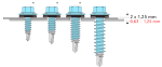 Tek screws and fixings
