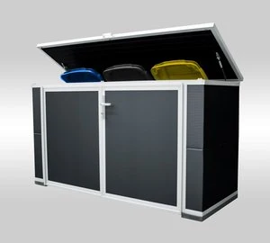 Mülltonnenbox-RAL7016