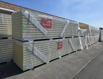 Sandwichplatten Kühlraum glatt beidseitig RAL9010