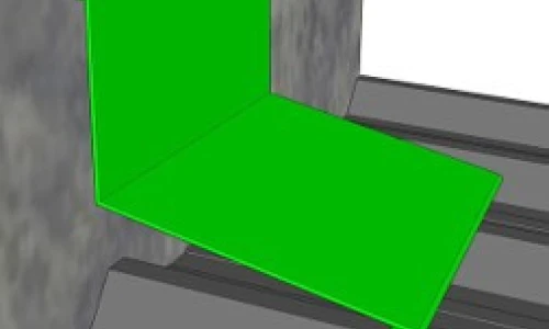 Vægtilslutningsplade