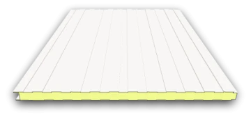 Insulated wall panels RAL9002