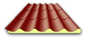 Roof panels in tile profile