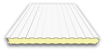 Sandwichplatten Wand - 100mm - RAL 9002 (Grauweiß)