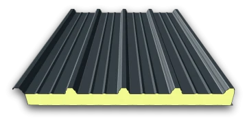 Isolerad takpanel - 100mm - Externa Färger: RAL 7016