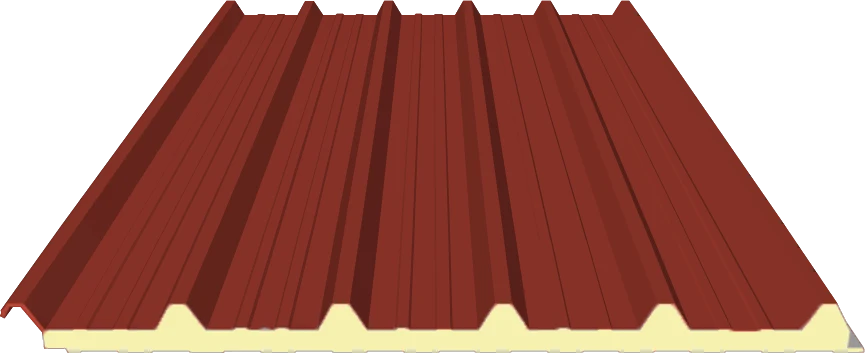 Dachpaneele 40mm in RAL 3009