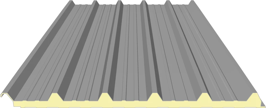 Dachpaneele 40mm in RAL 9006