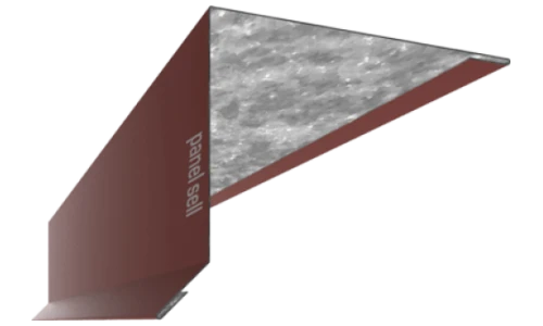 Shed roof / monopitch ridge flashing