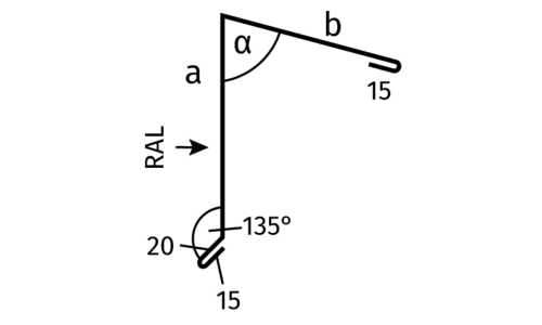 Shed roof / monopitch ridge flashing