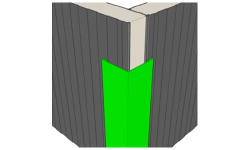 Udvendig hjørneprofil