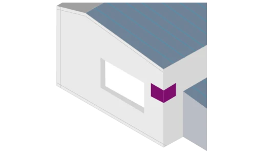 Udvendig hjørneprofil