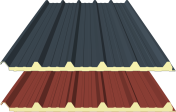 Insulated wall panels 80 mm